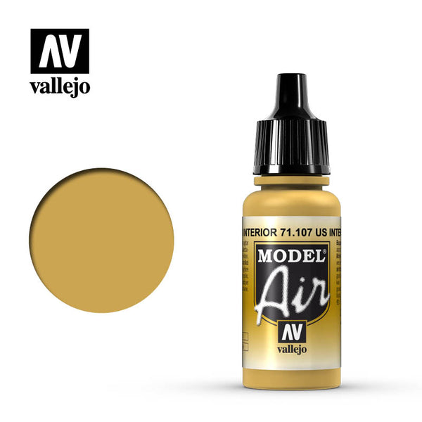 Vallejo Model Air US Interior Yellow Model Air 17ml Bottle — exact product reference