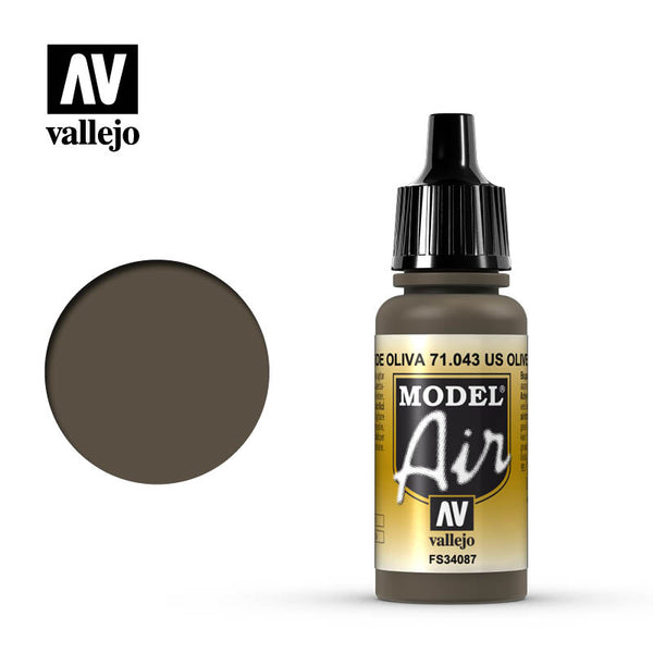 Vallejo Model Air US Olive Drab Model Air 17ml Bottle — exact product reference