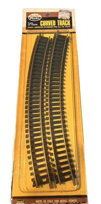 Model Power No. 33 HO scale curved brass track sections in package