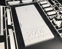 Moebius Space Station V display-base component with molded 2001 A Space Odyssey lettering