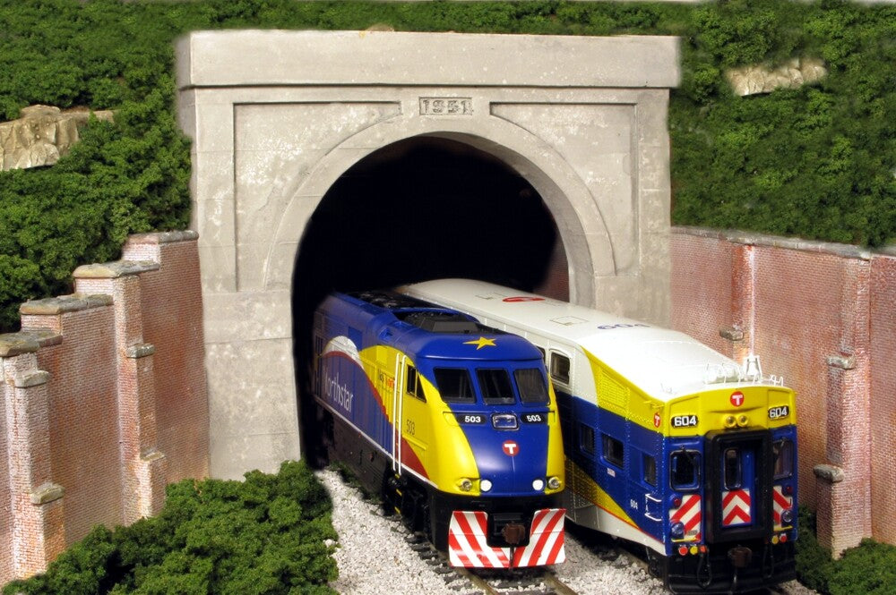 Monroe Models HO Scale Modern Double Tunnel Portal – 134– product image