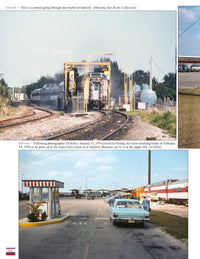 Publisher preview page 30 from Auto-Train In Color, showing the train washer and check-in at Sanford