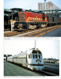 Publisher preview page 11 from Boston and Maine In Color Volume 4, with locomotive 862 and Minute Man streamliner