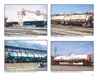 Publisher preview page 87 from Tank Cars Volume 2, showing UTLX tank car photographs