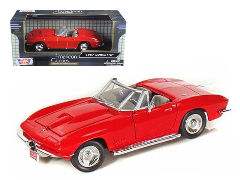 1967 Chevrolet Corvette Convertible Red – Motormax 1:24– product image
