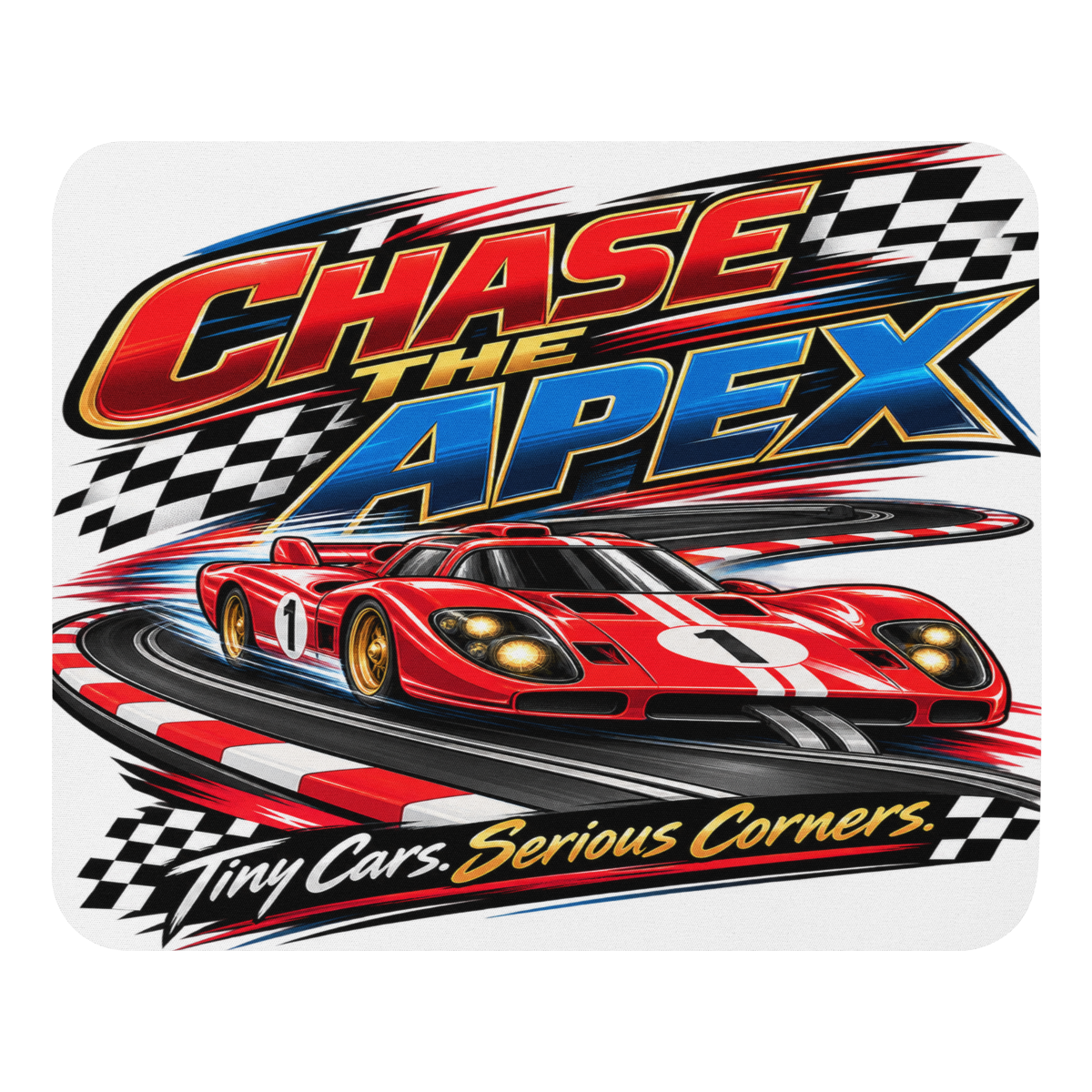 Chase the Apex Mouse Pad product mockup