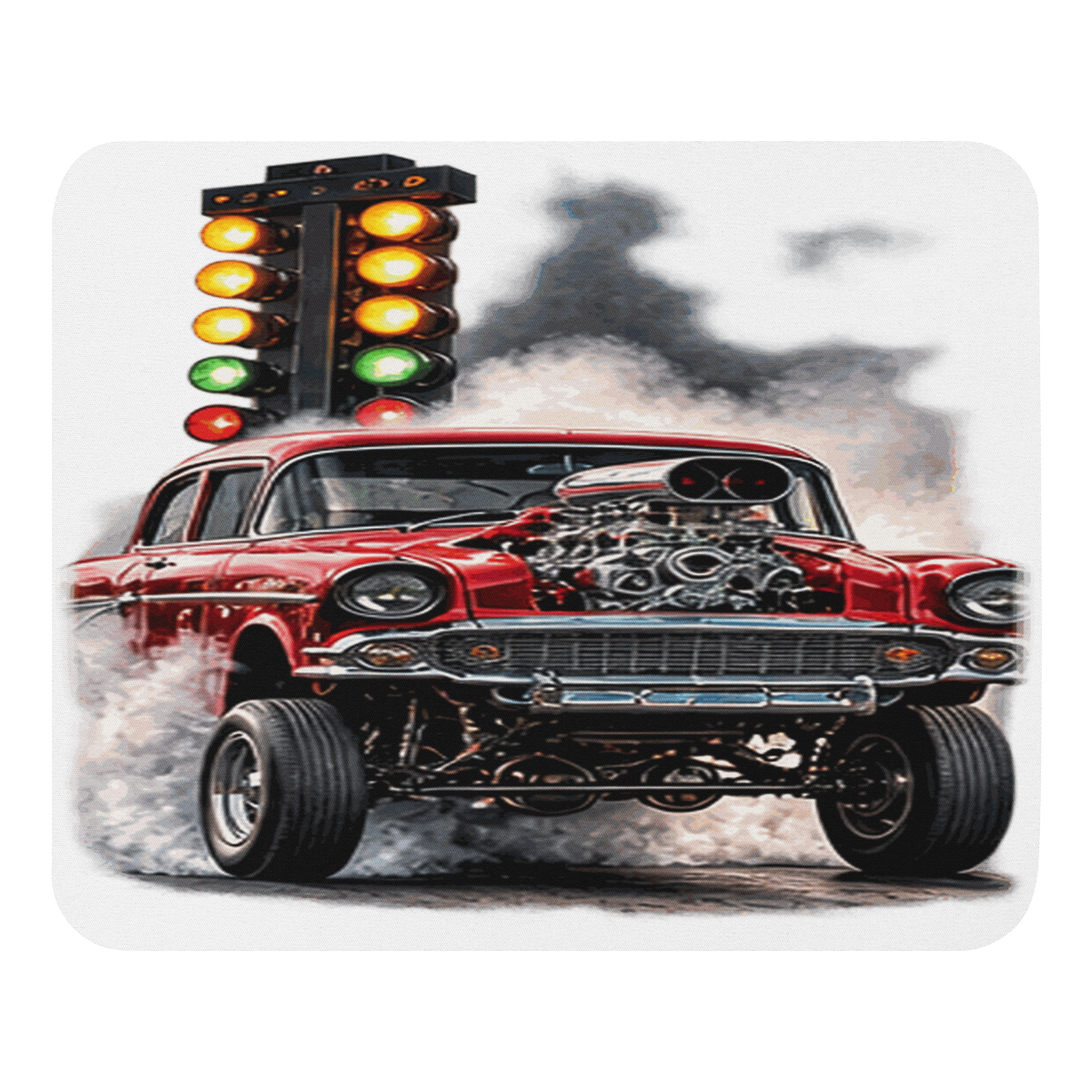 Red Gasser Launch Mouse Pad product mockup