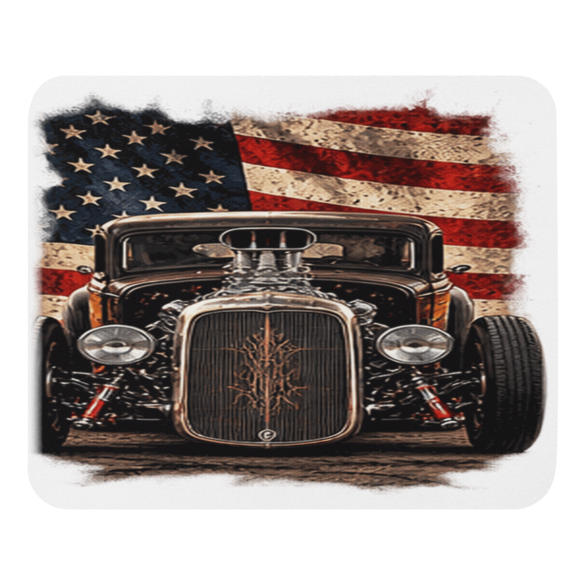 American Steel Blown Roadster Mouse Pad product mockup