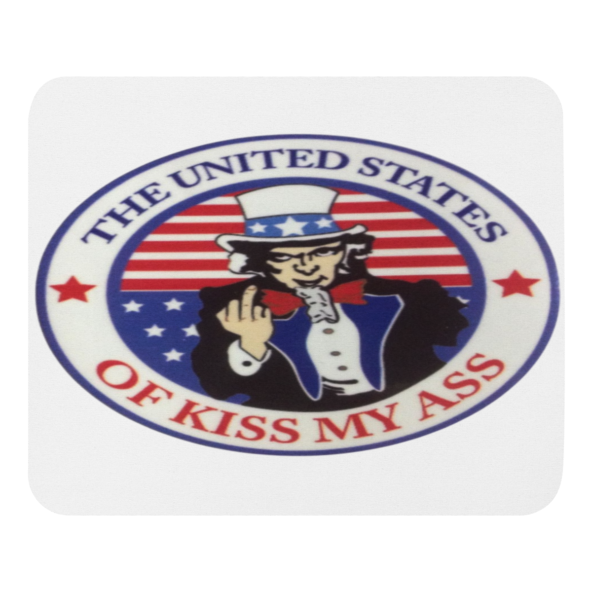 America the Great Red, White and Blue 001 T-Shirt — Muncle Mikes Mouse Pad product mockup