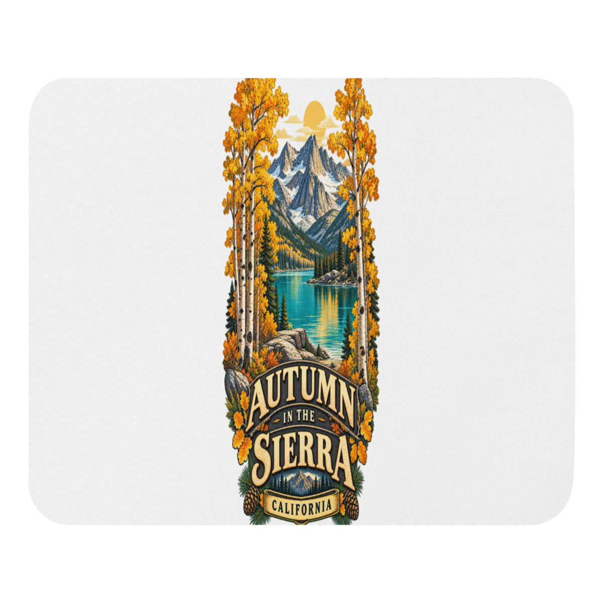 Autumn Sierra California Mouse Pad product mockup