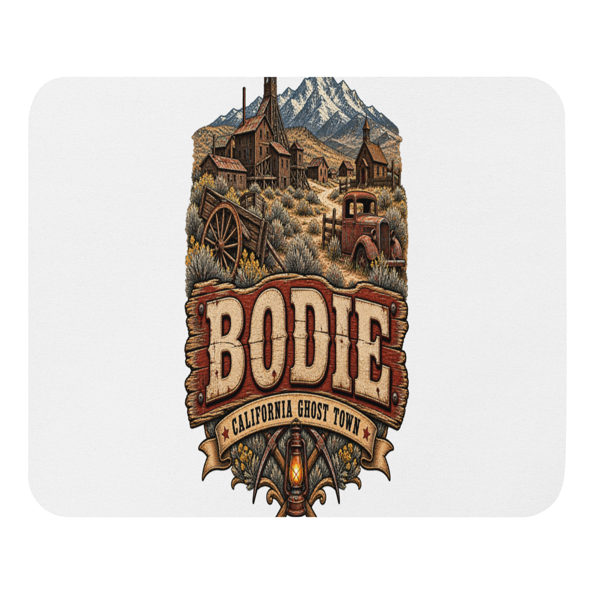 Bodie California Ghost Town Mouse Pad product mockup