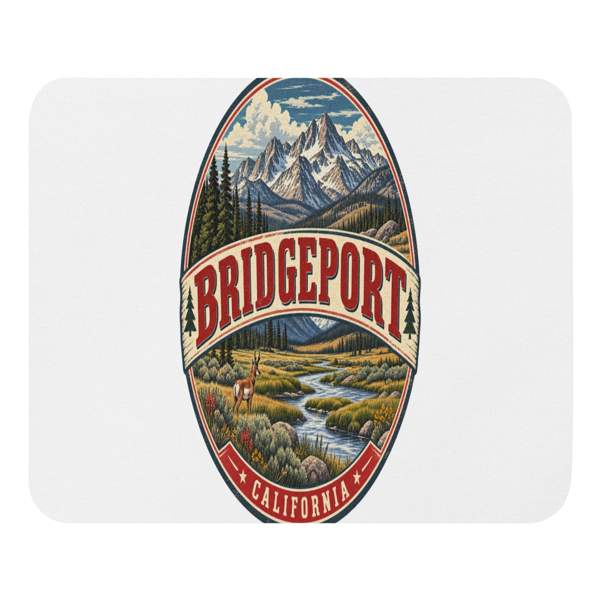Bridgeport California Mouse Pad product mockup