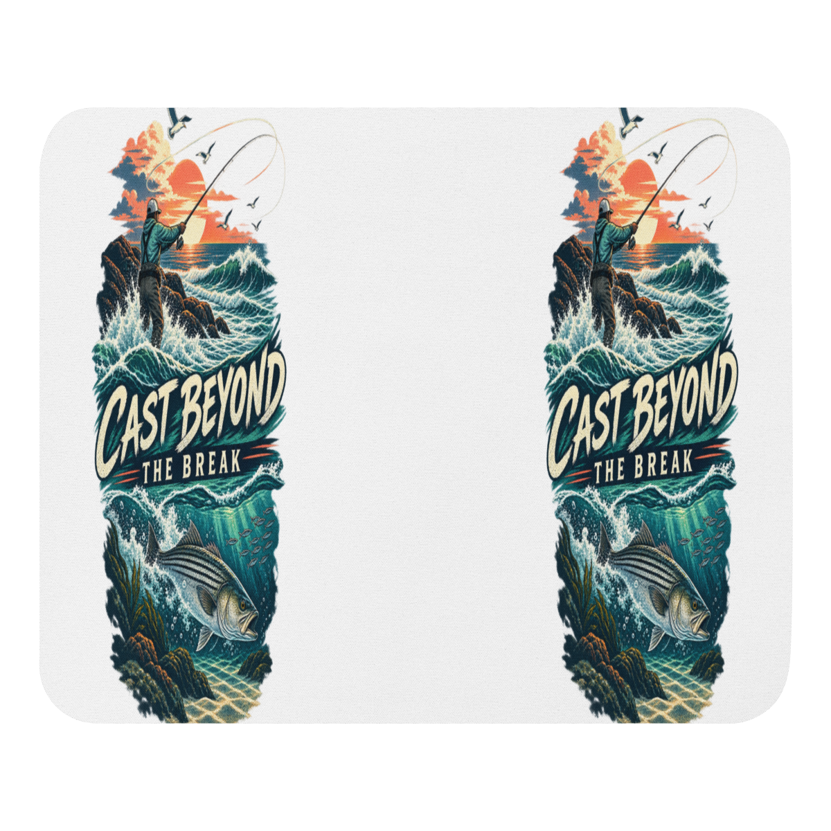 Cast Beyond the Break Mouse Pad product mockup