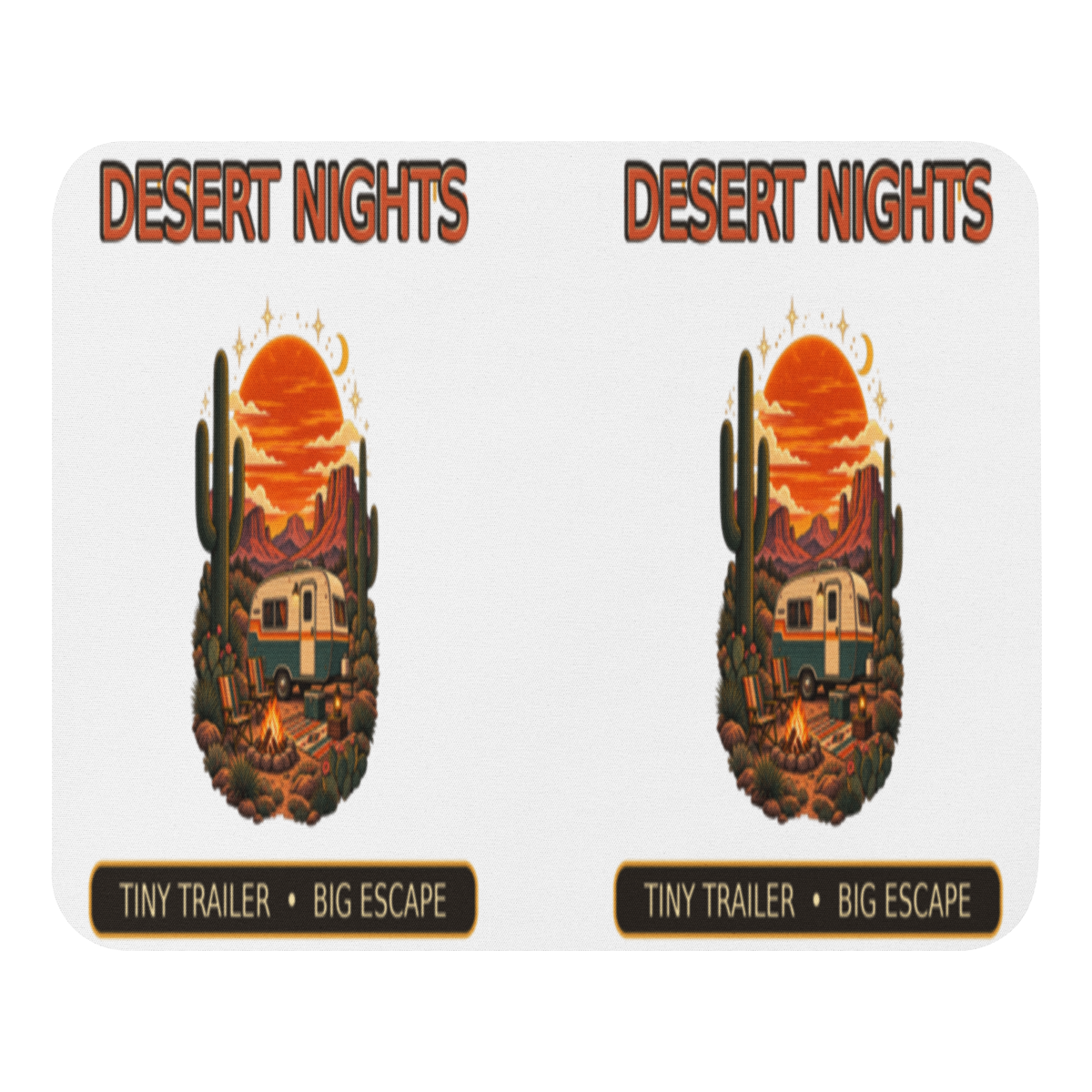 Desert Nights Tiny Trailer Mouse Pad product mockup