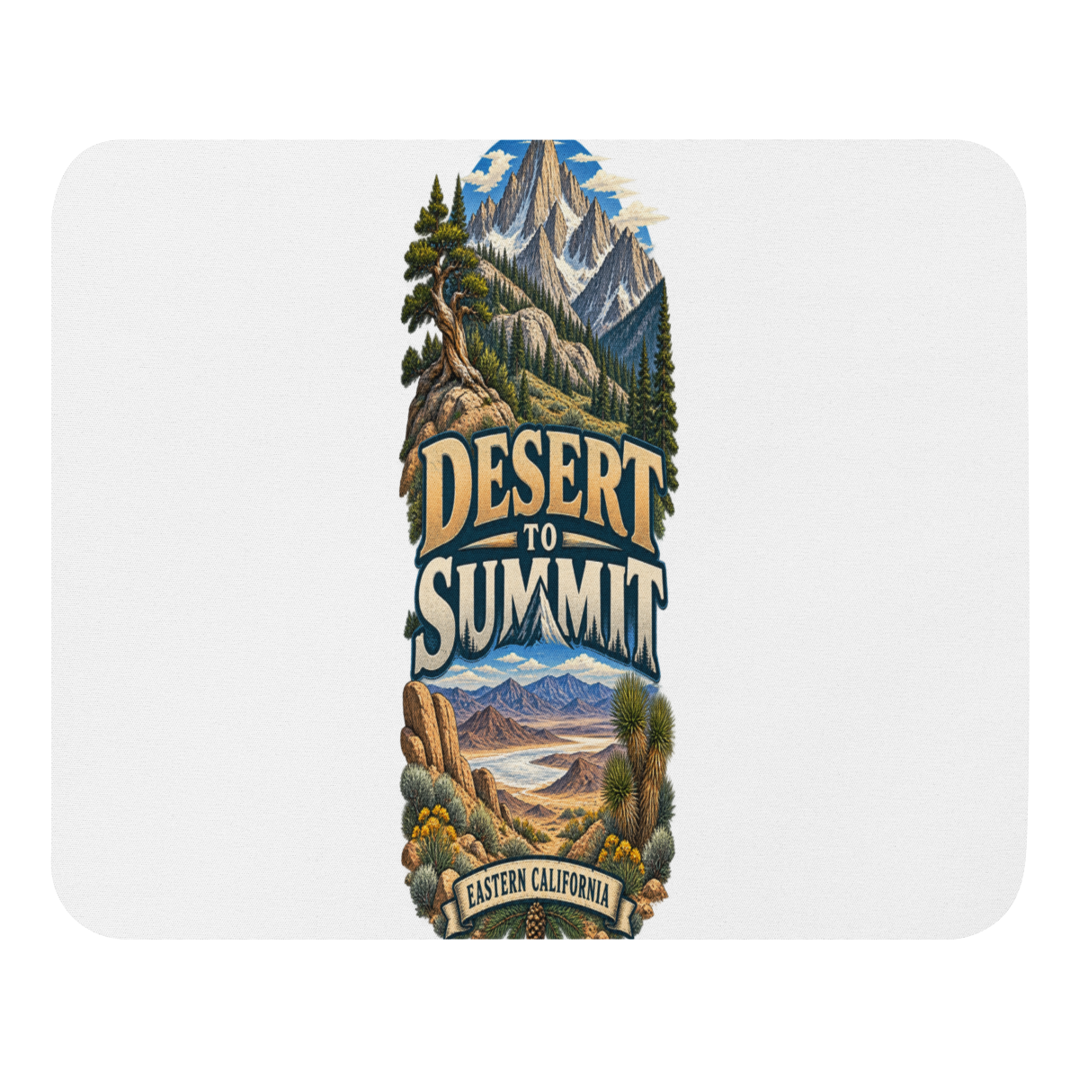 Desert to Summit Eastern California Mouse Pad product mockup