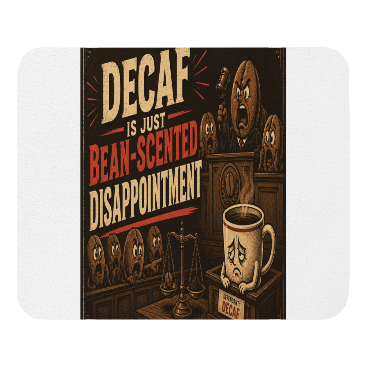 Funny Coffee Mug 50 Mouse Pad product mockup