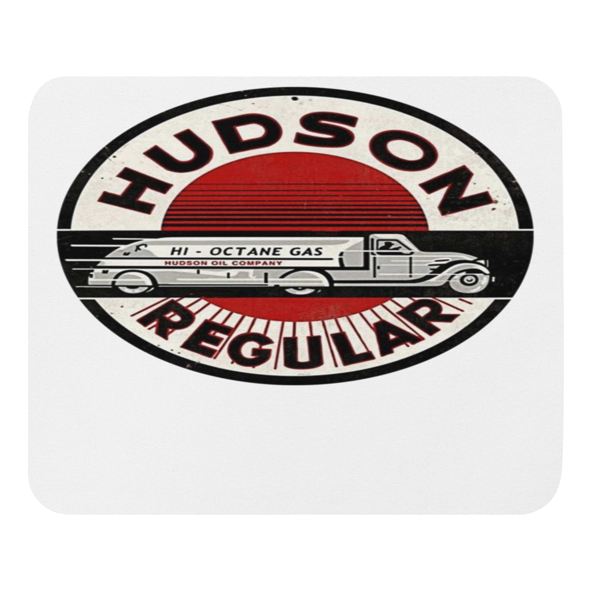 Hudson Gas Vintage Gas and Oil Mouse Pad — front view