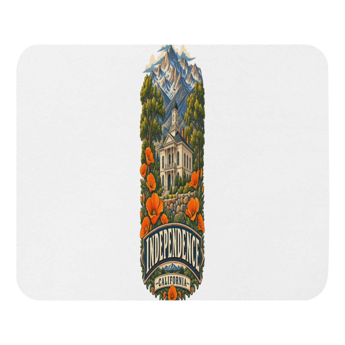 Independence California – Eastern Sierra Gift Mouse Pad — front view