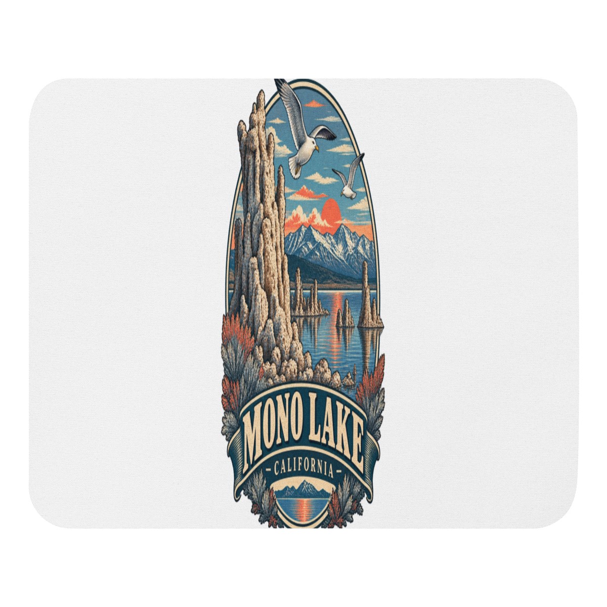 Mono Lake Tufa Mouse Pad — front view