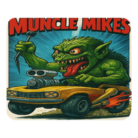 Monster Mugs 005 Hot Rod Coffee Mug — Muncle Mikes Mouse Pad product mockup