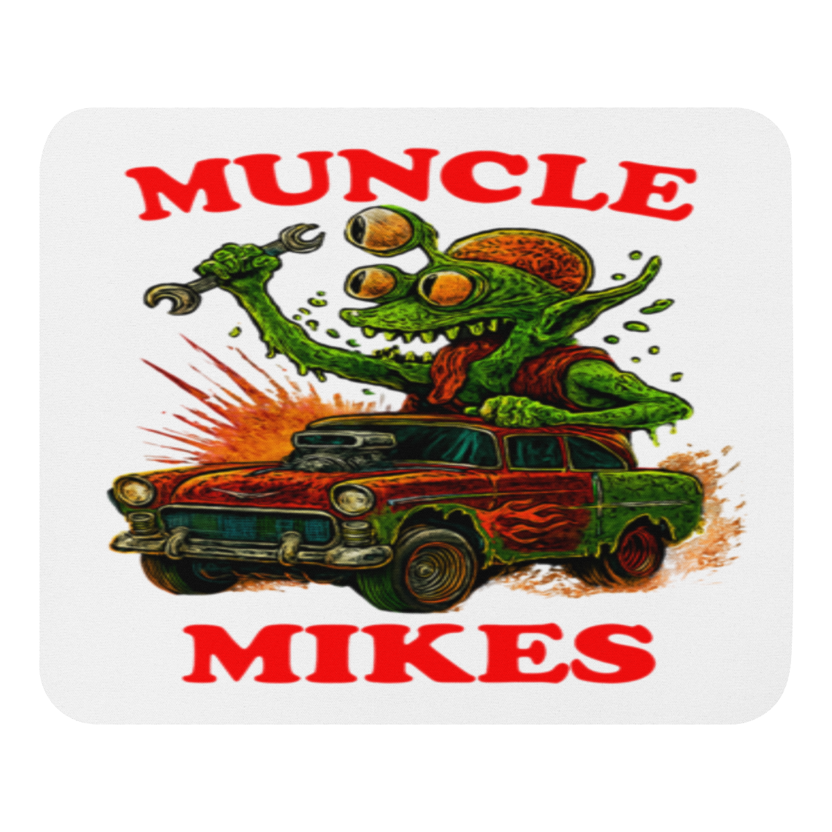 Monster Rods 021 Mouse Pad — front view