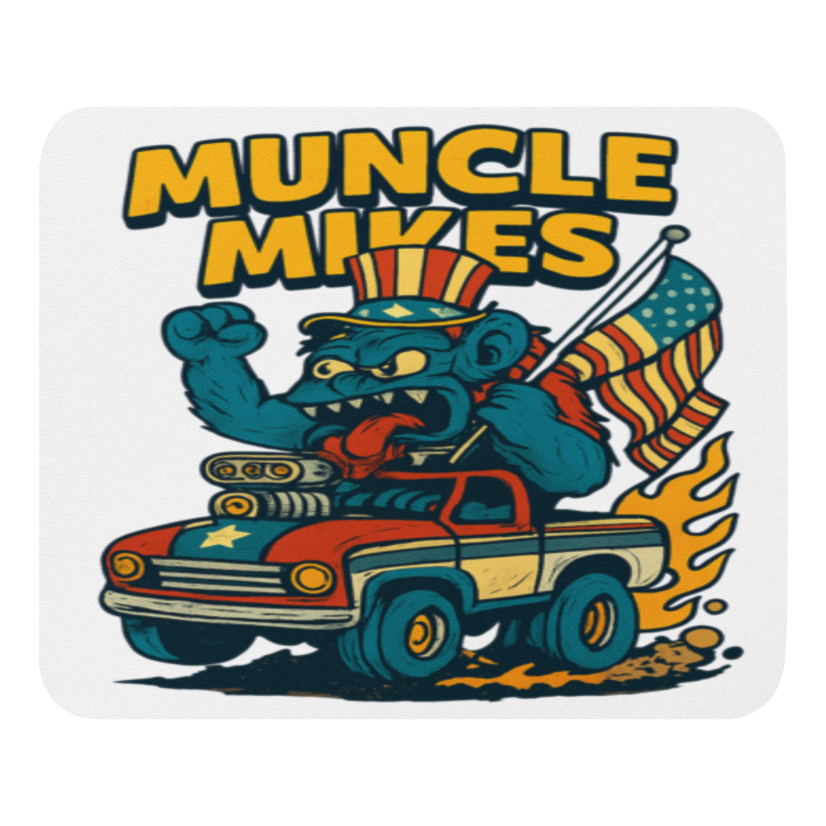 Monster Rods 026 Mouse Pad — front view
