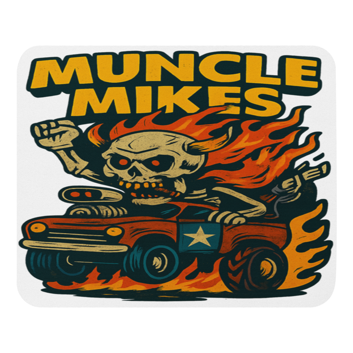 Muncle Mikes Hot Rod and Rat Rod Shirt Mayhem! Monster Rods! (028) Mouse Pad product mockup