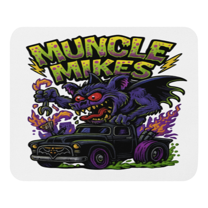 Muncle Mikes Hot Rod and Rat Rod Shirt Mayhem! Monster Rods! (029) Mouse Pad product mockup
