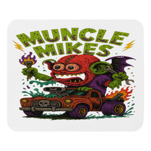 Muncle Mikes Hot Rod and Rat Rod Shirt Mayhem! Monster Rods! (031) Mouse Pad product mockup