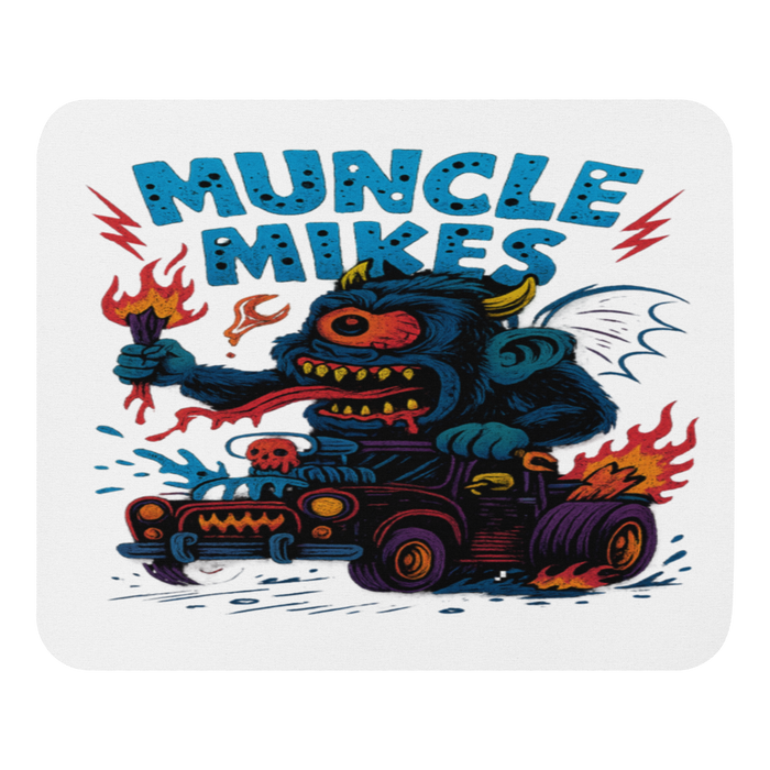 Muncle Mikes Hot Rod and Rat Rod Shirt Mayhem! Monster Rods! (032) Mouse Pad product mockup