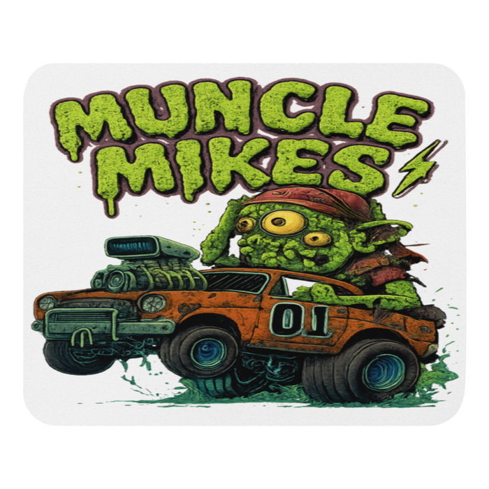 Muncle Mikes Hot Rod and Rat Rod Shirt Mayhem! Monster Rods! (037) Mouse Pad product mockup