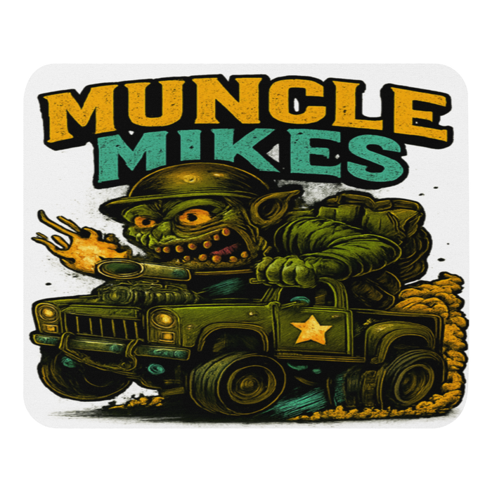 Muncle Mikes Hot Rod and Rat Rod Shirt Mayhem! Monster Rods! (040) Mouse Pad product mockup