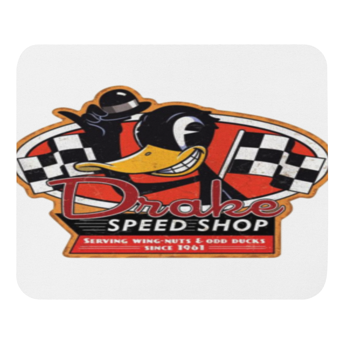 Speed Shop 001 Mouse Pad — front view