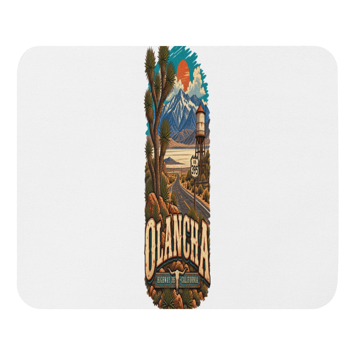 Olancha California Mouse Pad — front view