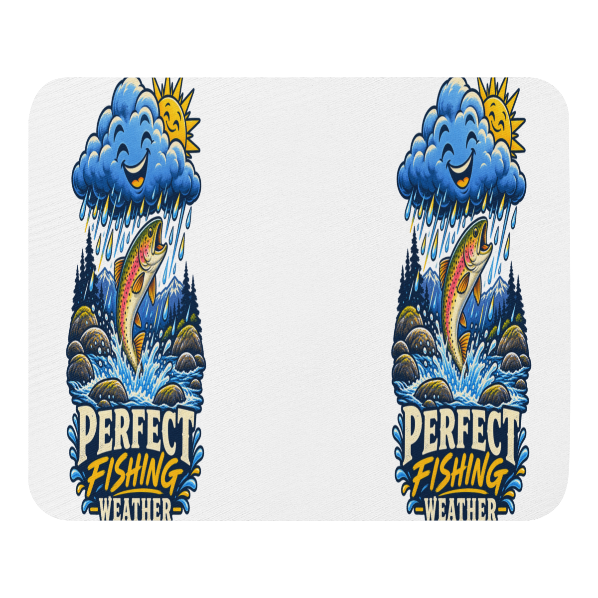 Perfect Fishing Weather Mouse Pad product mockup