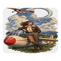 Vintage Aviation Pin-Up Edition 36 Mouse Pad — front view