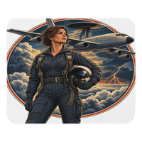 Vintage Aviation Pin-Up Edition 34 Mouse Pad — front view