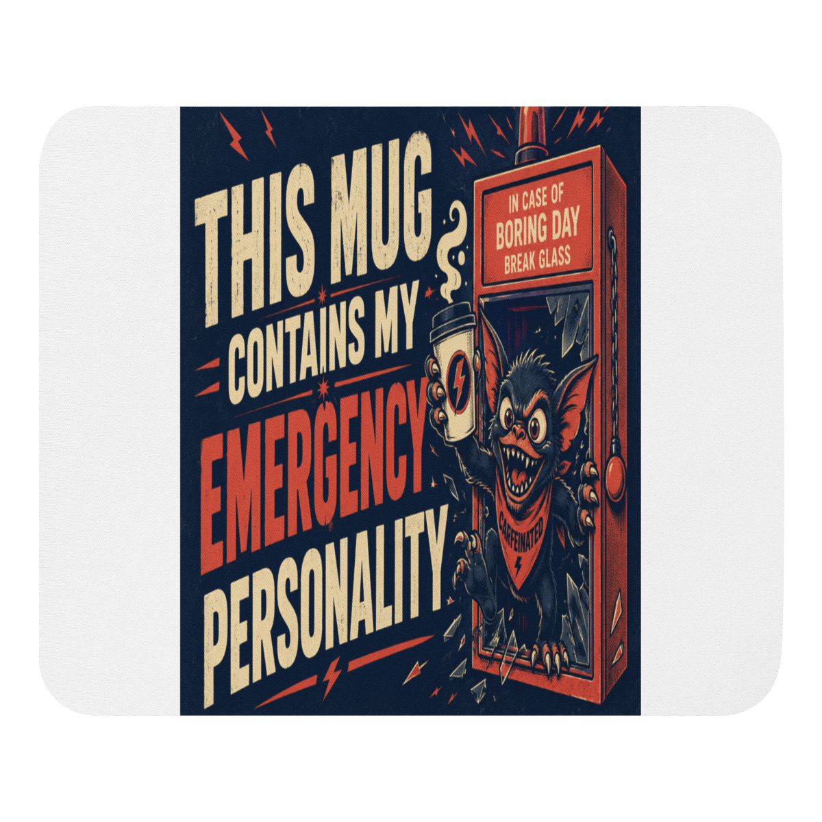 Retro Monster Mouse Pad product mockup
