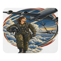 Vintage Aviation Pin-Up Edition 02 Mouse Pad — front view