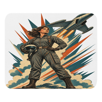 Vintage Aviation Pin-Up Edition 03 Mouse Pad — front view