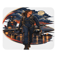 Vintage Aviation Pin-Up Edition 20 Mouse Pad — front view