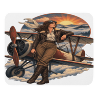 Vintage Aviation Pin-Up Edition 22 Mouse Pad — front view
