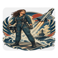 Vintage Aviation Pin-Up Edition 25 Mouse Pad — front view