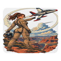 Vintage Aviation Pin-Up Edition 26 Mouse Pad — front view