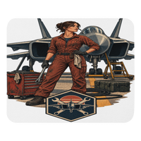 Vintage Aviation Pin-Up Edition 28 Mouse Pad — front view