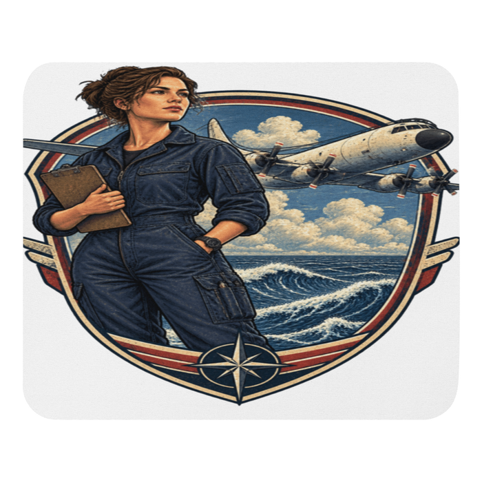 Vintage Aviation Pin-Up T-Shirt – Edition 39 Mouse Pad product mockup