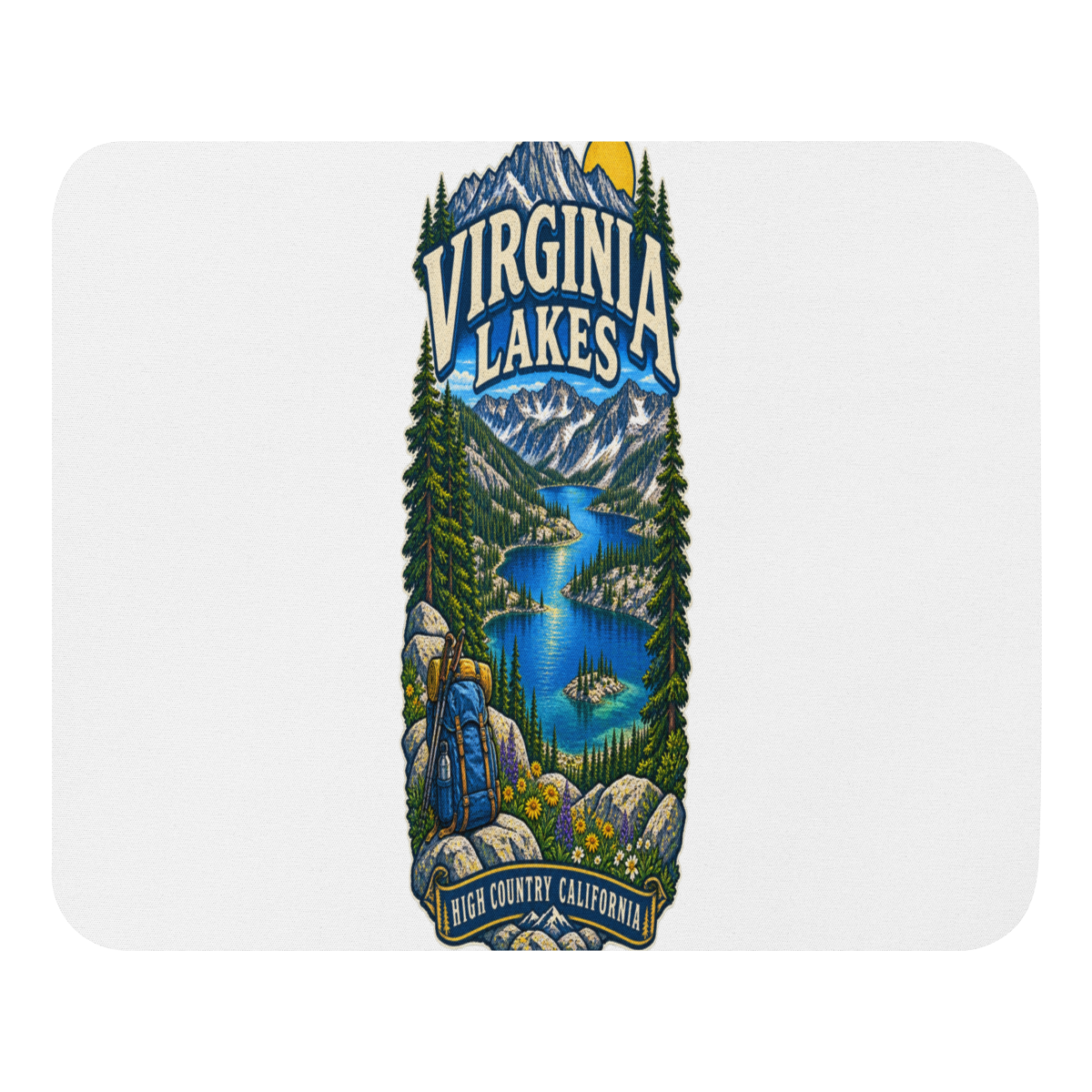 Virginia Lakes Mouse Pad product mockup