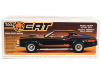 MPC1004M 1/25 1973 Mercury Cougar "The Cat" model kit — opposite box side with model features