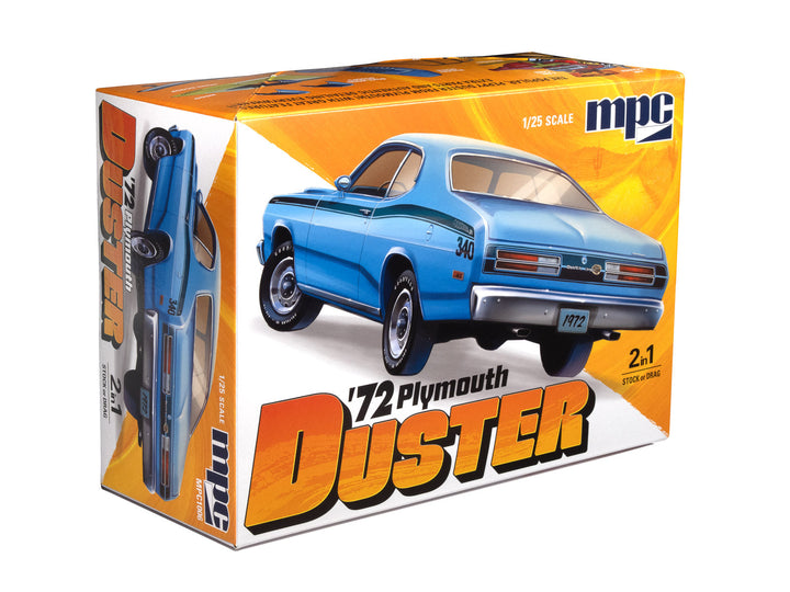 MPC1006 1972 Plymouth Duster 1:25 model kit box front