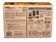 MPC1006 1972 Plymouth Duster 1:25 model kit box back with parts overview